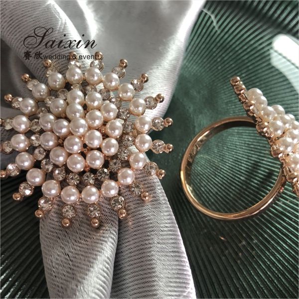 Bowknot Shape Rhinestone Braided Napkin Rings Set Of 12 8 6 4 Wedding Party Table Decoration