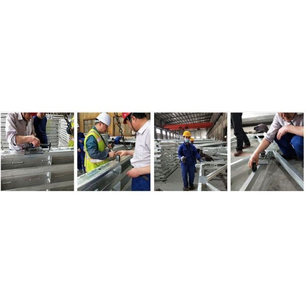 ISO Standard Workshop Steel Structure Sliding Window Sound Insulated