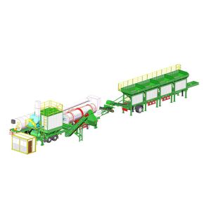 Professional Mobile Asphalt Drum Mix Plant Multi - Function Burner