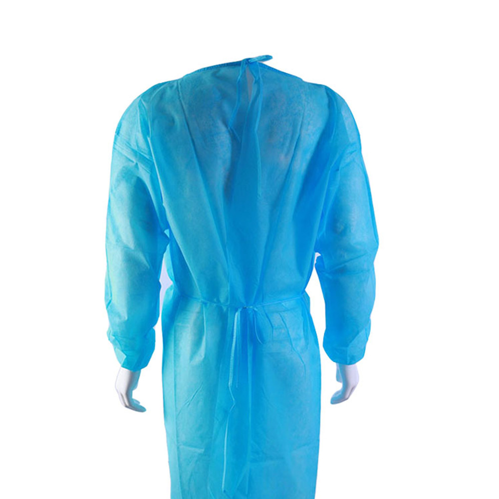 China Impervious Hospital Disposable Gown Bule For Electronic Manufacturing wholesale