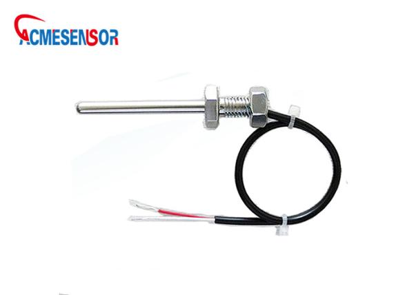 Quality 4mm Temperature Sensor Transducer Glass Fiber Temperature Sensor Pt1000 Seamless 304 for sale