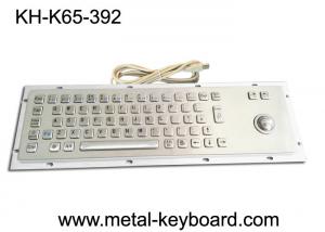 China IP65 Waterproof Industrial PC Keyboard Stainless Steel 65 Keys With Trackball wholesale