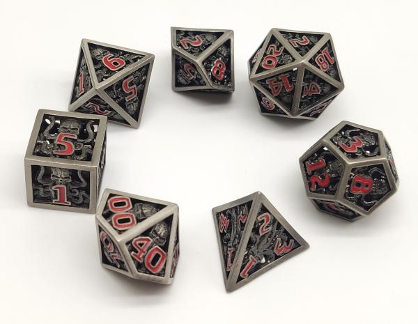 Quality Wear Resistant Resin Polyhedral Dice set Practical For Collection for sale