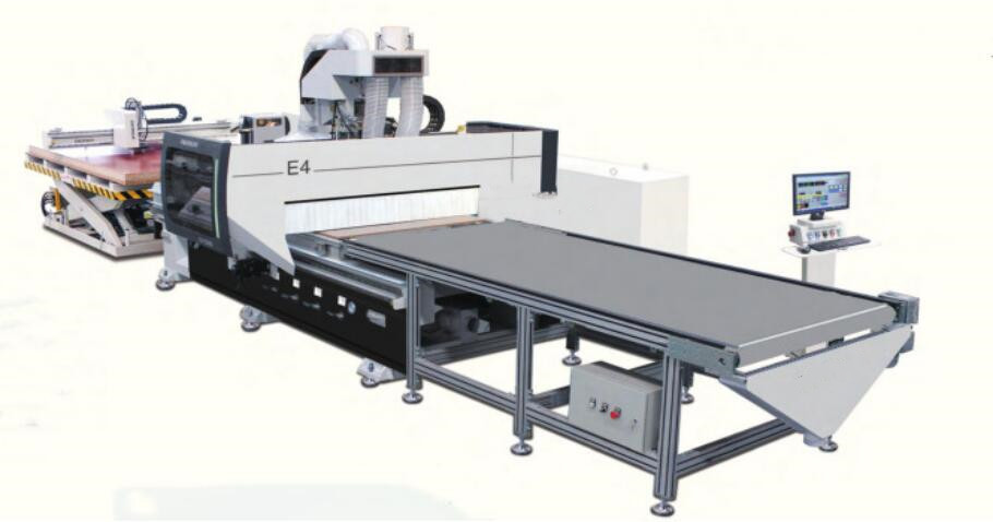 Woodworking 1325 Auto Nesting CNC Router Machine 4 X 8ft Vacuum Bed 9kw Wood Automatic Multi-Spindles Head 3d 1220*2440m