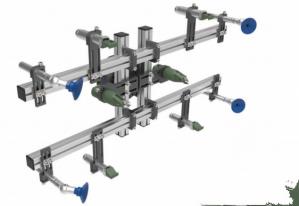 China Fixture System Injection Robot Arm White And Blue wholesale