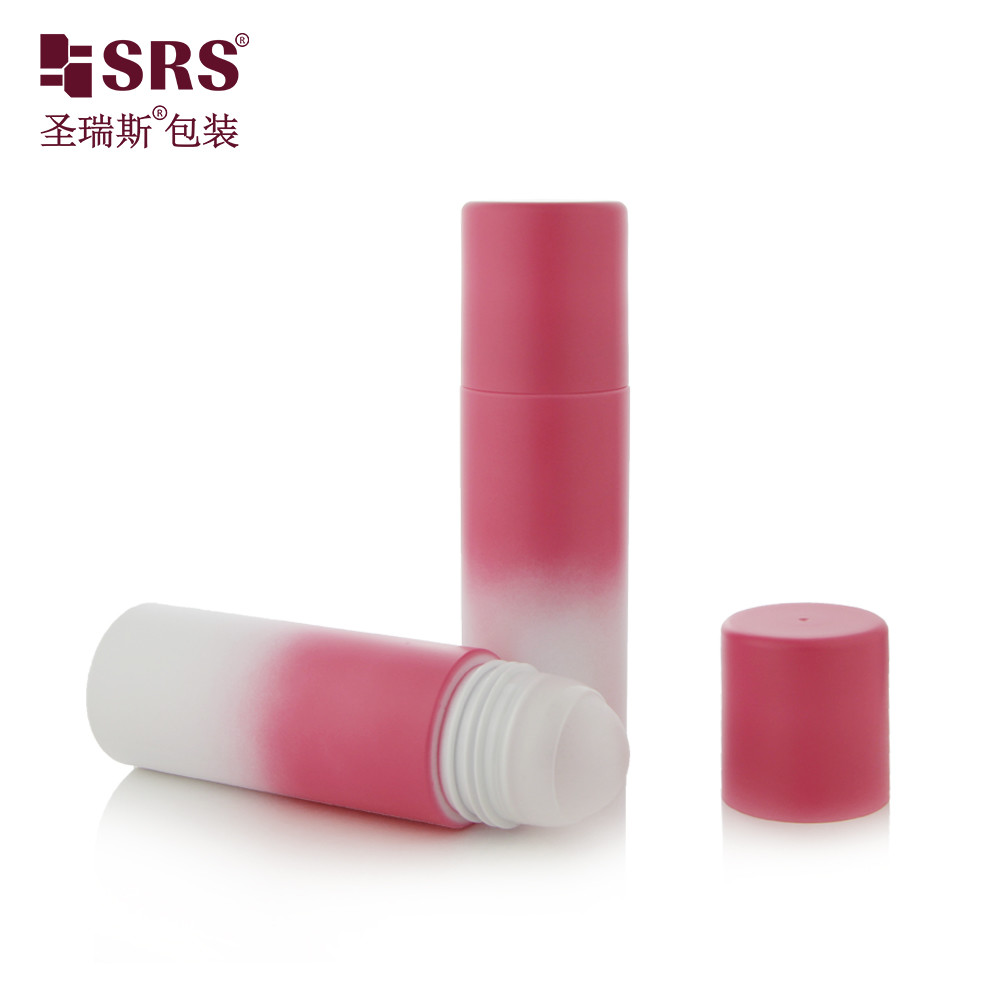 PET43 130ML 170ML Big Capacity PET Plastic Customize Color Round PCR Recycled Roll On Bottle For Deodorant Gel