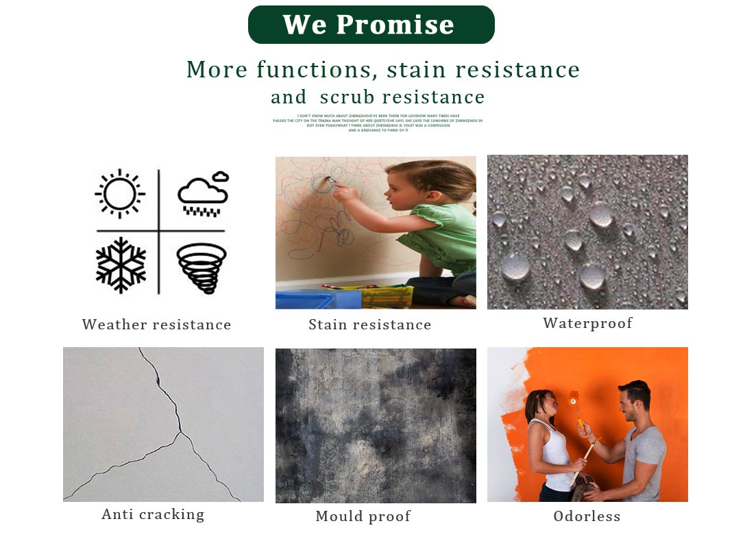Hydrophobic Coating for Exterior Wall Decoration Heat Resistant High Temperature Paint