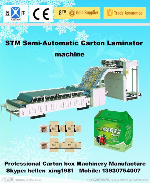 Quality Corrugated Carton Packing Machine / Automated Flute Laminator With High Strength for sale