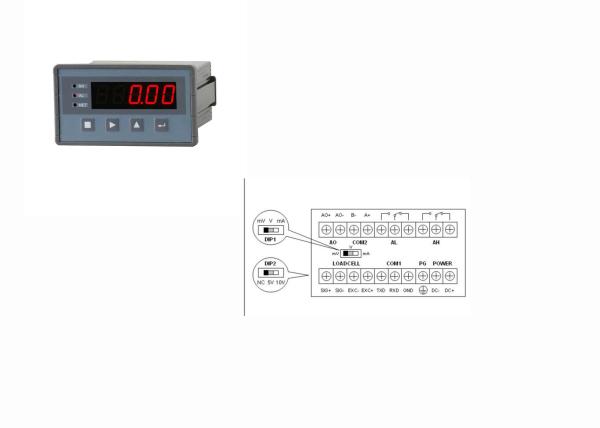 Quality Steel Weighing Measuring Controller , Digital Weight Indicator RS232 Rs485 Communication for sale