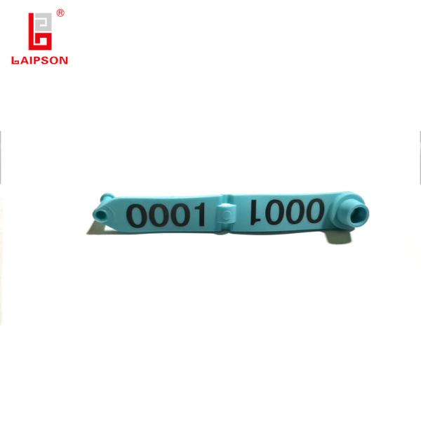 Quality 120mm Z Shaped One Piece Livestock Ear Tags For Sheep Goats Ovine Tracking for sale