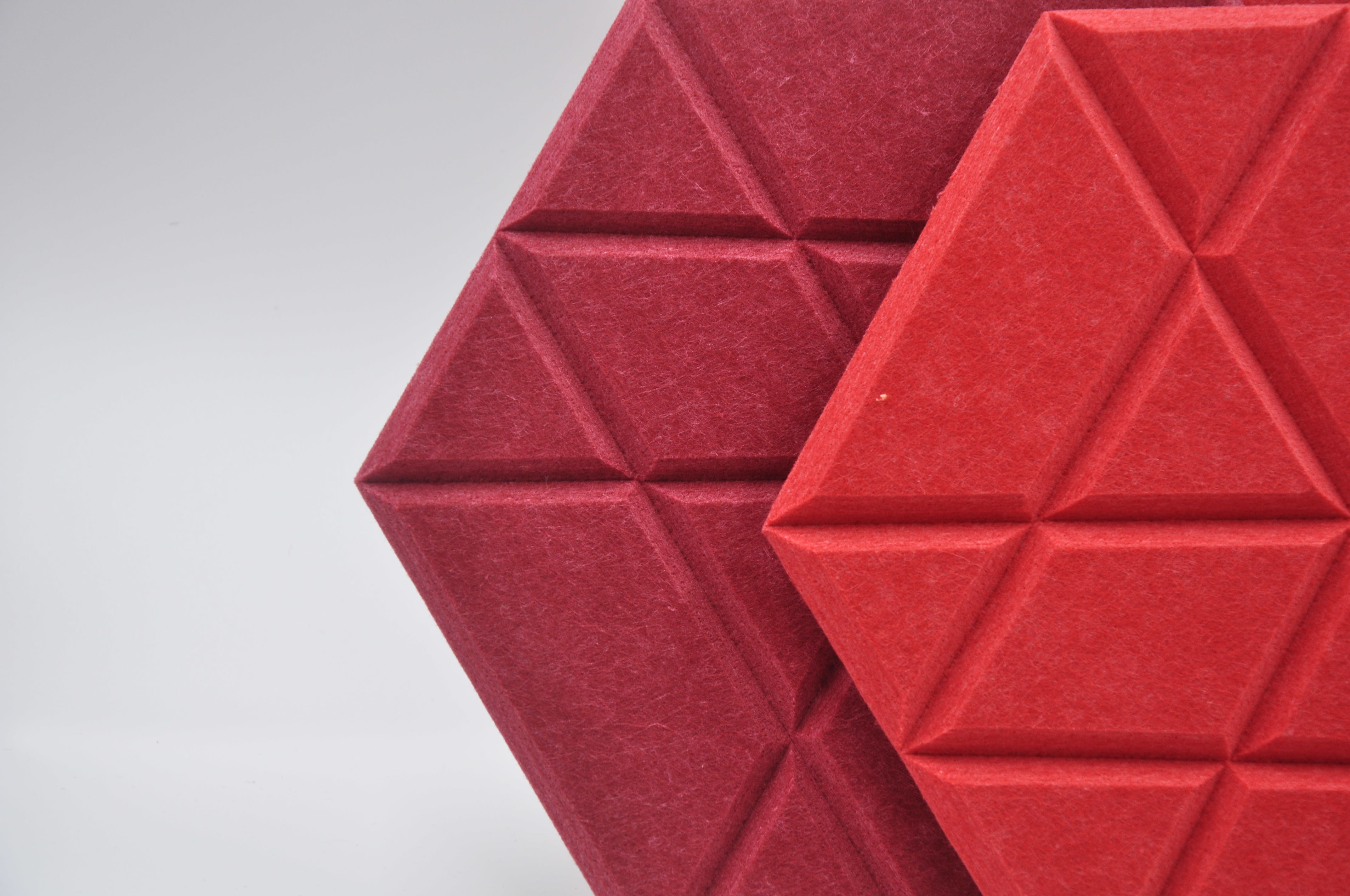 PET Hexagonal Polyester Sound-Absorbing Board Environmentally Friendly Indoor Sound-Absorbing Material School Library