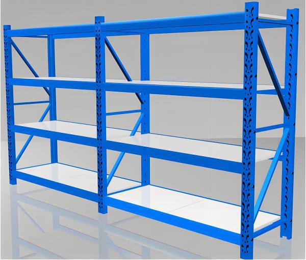 Quality Adjustable 4 Layers Metal Steel Storage Rack Medium Racking System for sale