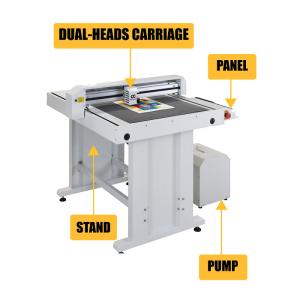 Low Noise Flat Bed Die Cutting Machine Servo Control Digital Paper Cutter