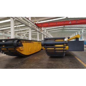 Customized Floating Amphibious Excavator Pontoon Q355B Q690 Q345BUndercarriage