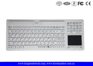 China Logo Customizable Wireless Silicone Keyboard Waterproof With Touchpad / Numpad on sale