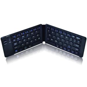 Power Saving Folding Bluetooth Keyboard Full Size Ultra Slim 1 Year Warranty