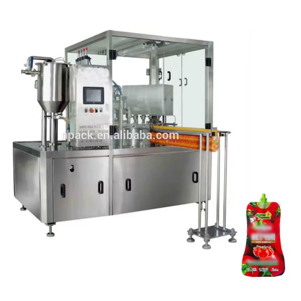Quality High Efficient Paste Sauce Spout Pouch Filling Machine For Automatic Doypack Bag for sale