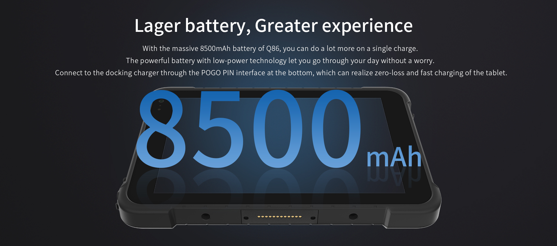 8 Inch Rugged Android Tablet with High Capacity Memory and Long Battery Life