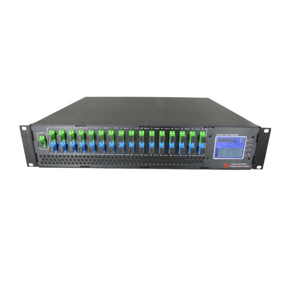 Quality High Power EDFA Optical Amplifier 16 Port Output CATV HFC WDM 16*23 DB for sale