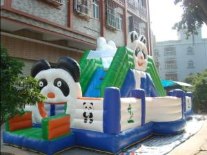 China Inflatable fun city / inflatable playground / panda jumping playground fun city wholesale