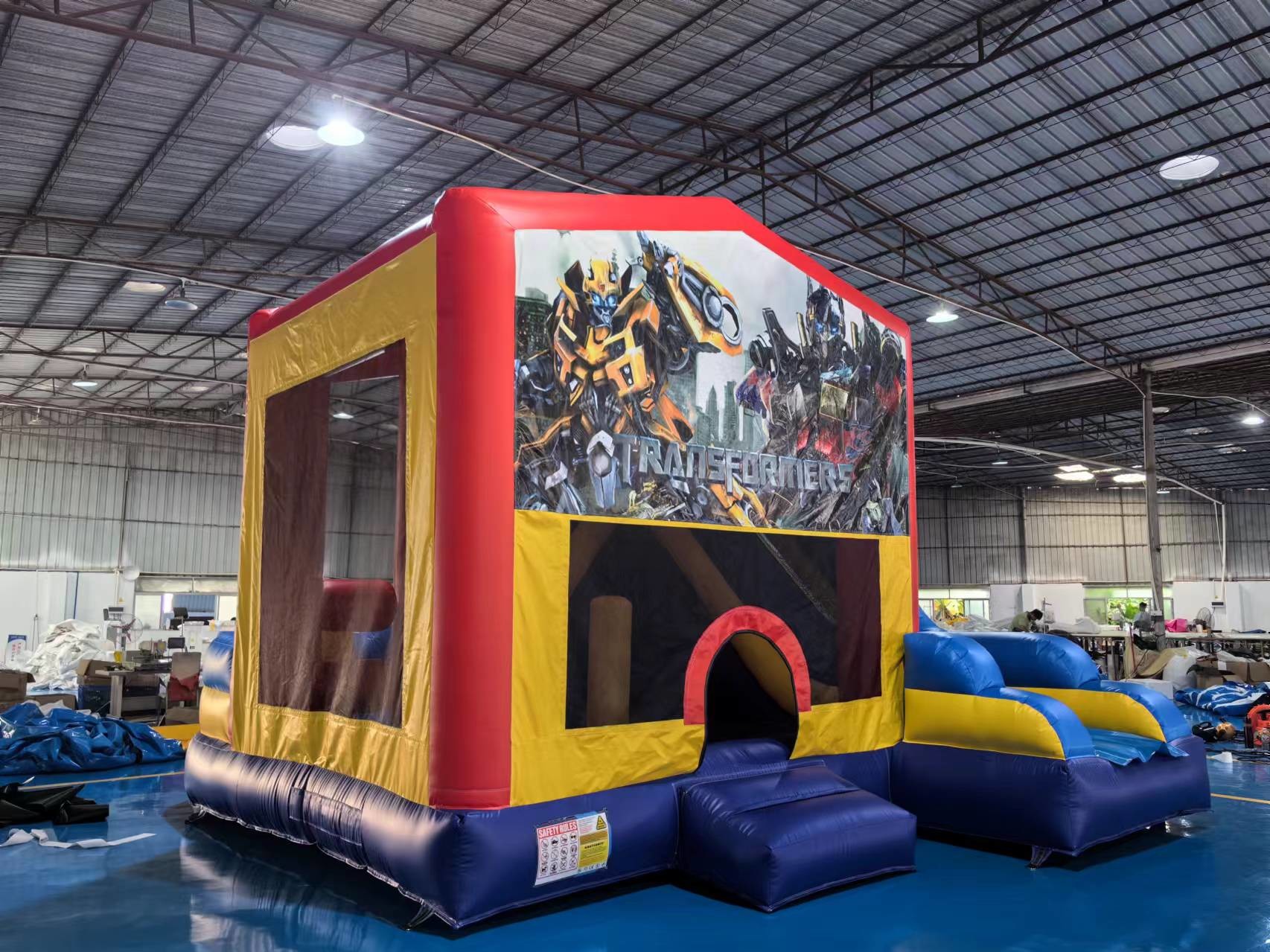 5x4m Transformersinflatable Jumping Bouncy Castles Inflatable Commercial Inflatable Bouncer With Slide