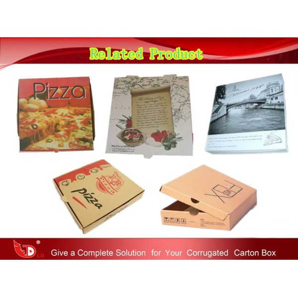 E flute corrugated paper pizza boxes