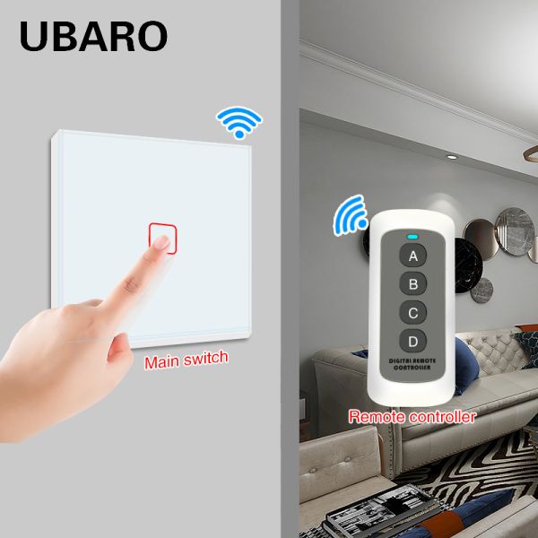 Plastic Shell Controller Smart Home Light Remote Control Switch with 4 Keys 433RF Transmitter Manual Control