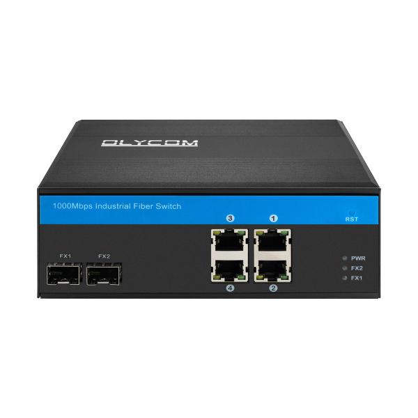 Quality Durable Gigabit Ethernet Switch Poe Powered 4 RJ45 Ports Redundant Power Inputs for sale
