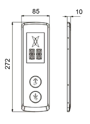 Copy LED Elevator LOP And Cop/ Electric Components Lift Car Operating Panel