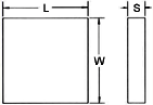 Square Carbide Blanks / Tungsten Carbide Flats Long Using Life Stable Performance