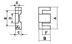Low Profit Surface Soft Magnetic Materials EFD Ferrite Core High Permeability