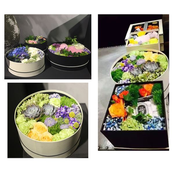 Decorative Cardboard Flower Bouquet Boxes Multifunctional For Graduation