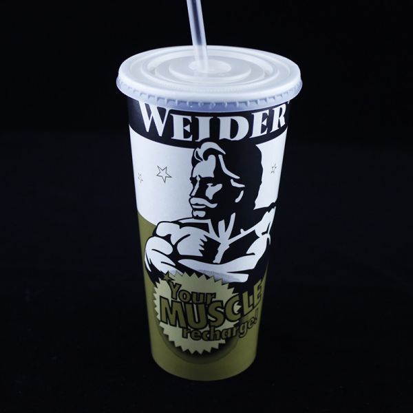 Recyclable Printed Paper Cup , Double Wall Biodegradable Takeaway Coffee Cups