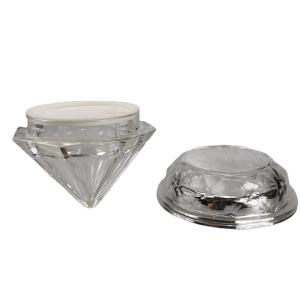 China 30g Luxury Acrylic Transparent Cream Jar for Face or Eye Cream Cap Material Plastic wholesale