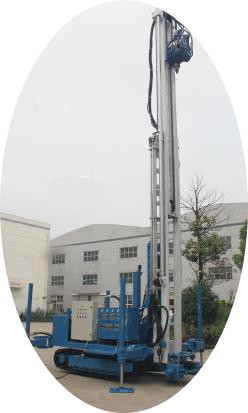 Durable Fully Hydraulic Water Well Drilling Equipment 7m Stroke Larger Cylinders