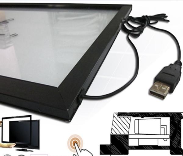 Quality 32'' Infrared Touch Screen Overlay Kit/Multi Touch Panel Without Glass Plug And Play For Screen for sale