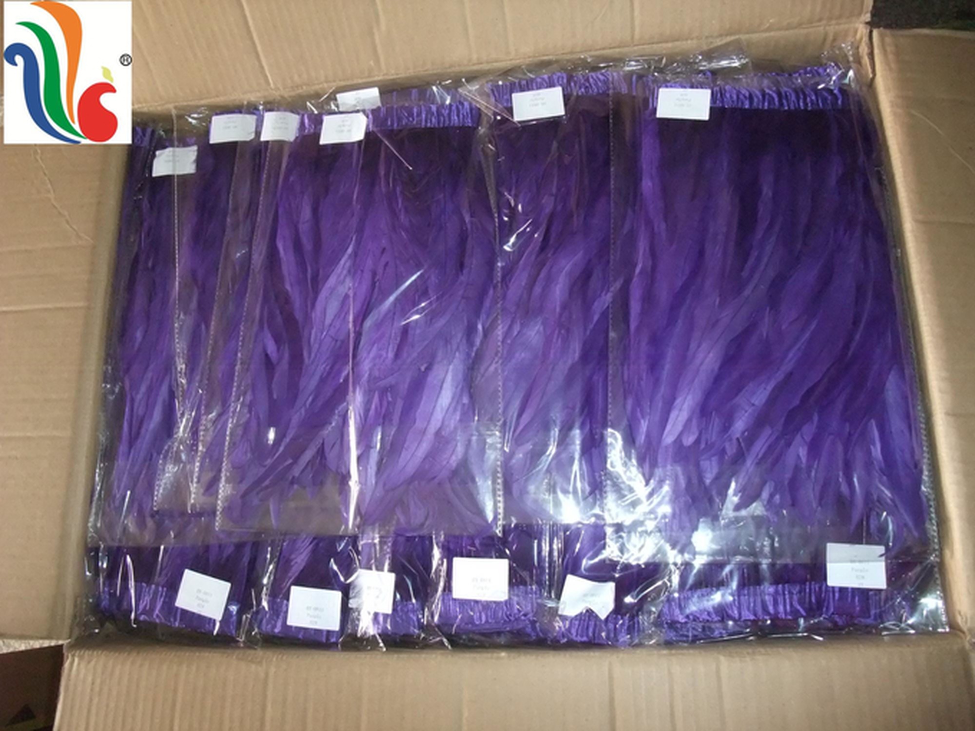 Party Decoration Ribbon with Black Rooster Coque Feather Fringe Trim and Satin Ribbon