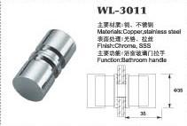 SS Bathroom Door Knobs New Shower Room Glass Door Handles shower door knob hardware WL-3011
