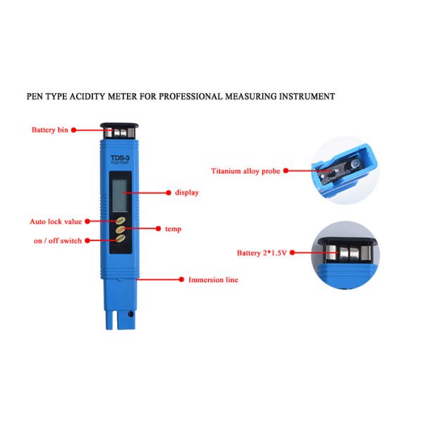 Hydroponic Water Quality Tester Tds Meter , TDS Checking Meter TPH01618