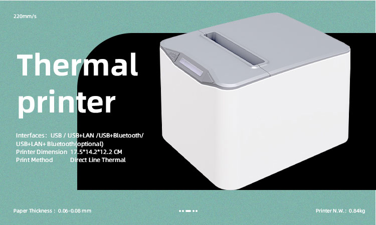 Mini 3 inch Bluetooth Thermal Printer for High Speed Android Mobile Pos Terminal