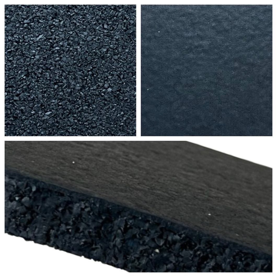 High-Quality Commercial Grade Natural Rubber Floor Tiles for Gym Flooring and Finishes