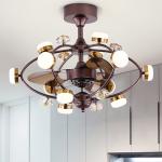 Nordic Invisible Fan lights Frequency Conversion Chandelier with Remote Control