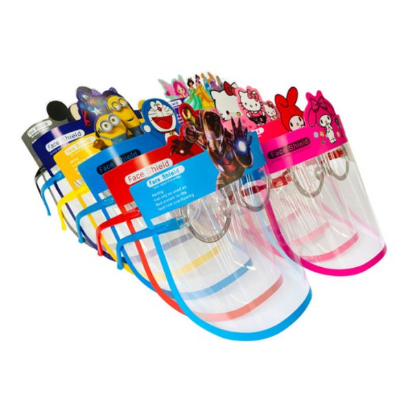 PC Polycarbonate Moveable Face Shield With Spectacle Frame For Kids Glasses