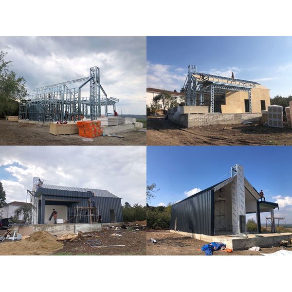 NS/AS Prefab Beach House Wooden Bungalow Prefab Living Complet With 3 Bedroom