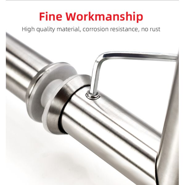 24 inch Double Side H Shape Glass Door Round Ladder Pull Door Handle Door Window Handles