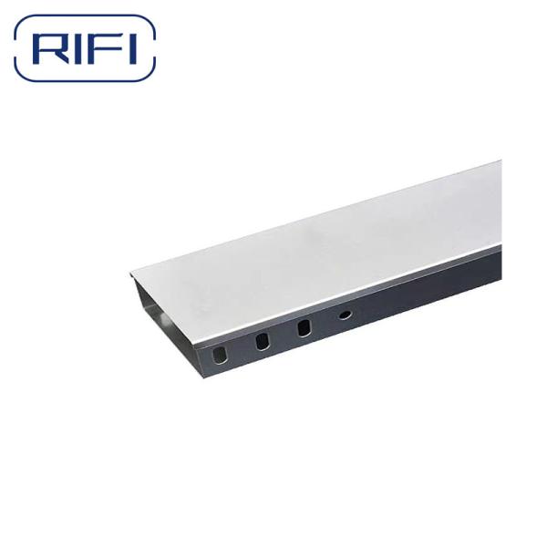 Quality OEM Solid Trough Electrical Cable Rack With Plate Cover Solid Cable Tray for sale