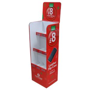 Commercial Stand Up Cardboard Display , Custom Cardboard Display Stands