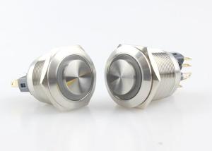 China 19mm Illuminated Push Button Light Switch Momentary Type wholesale