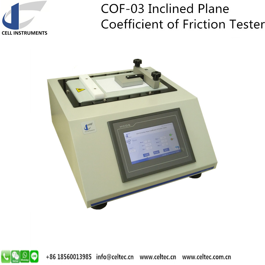 Slide Angle Friction tester Inclined plane Inclined Plane Friction Tester ASTM D 202, TAPPI T 548, TAPPI T 815