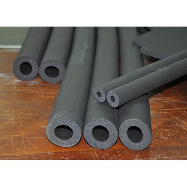 Antproof Foam Rubber Insulation Pipe Moistureproof Black Grey Color